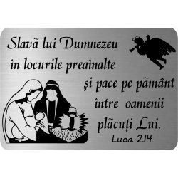 Placuta magnetica argintie, Slava lui Dumnezeu*